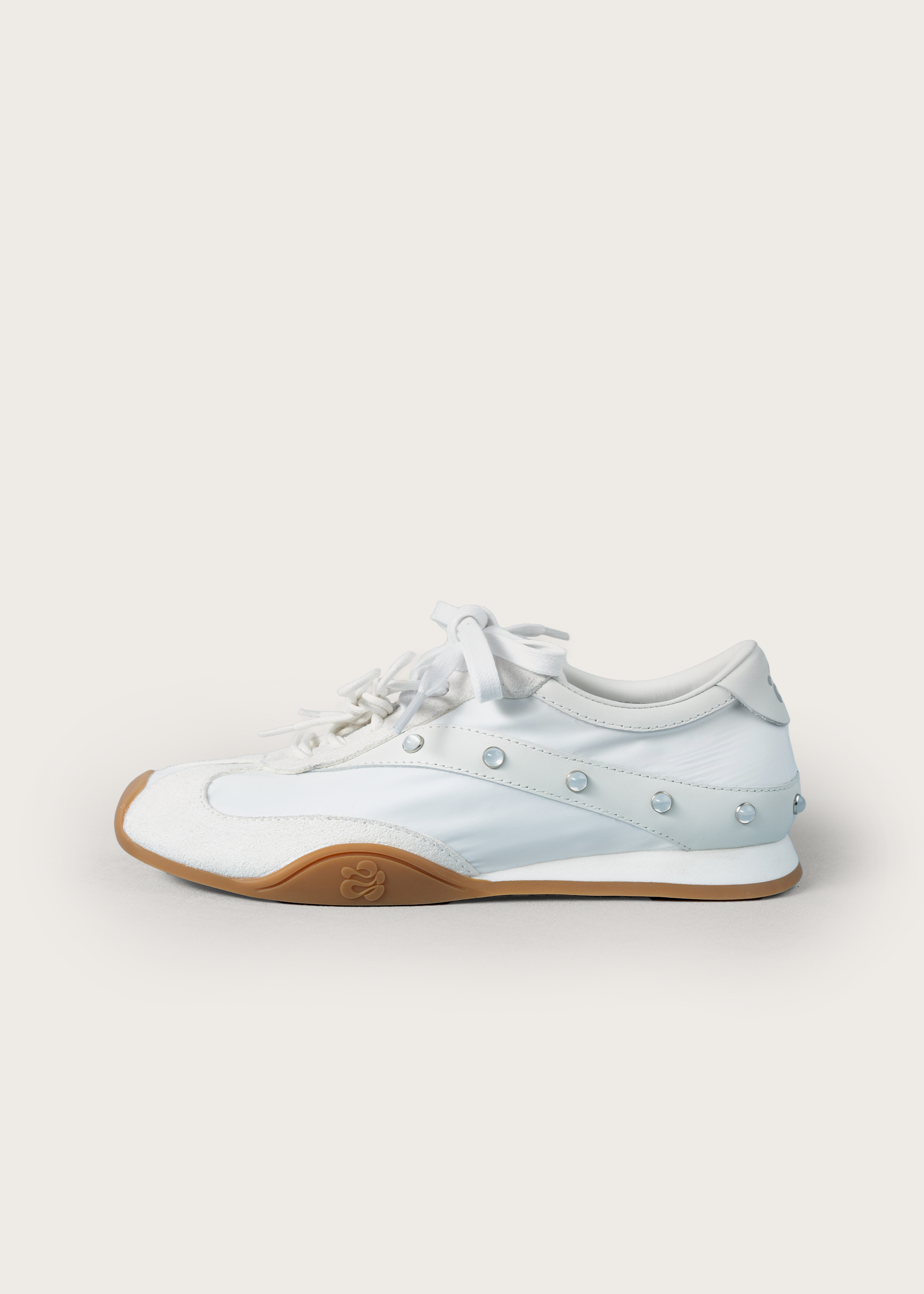 Amber Pearl Gem-embellished Casual Sneakers