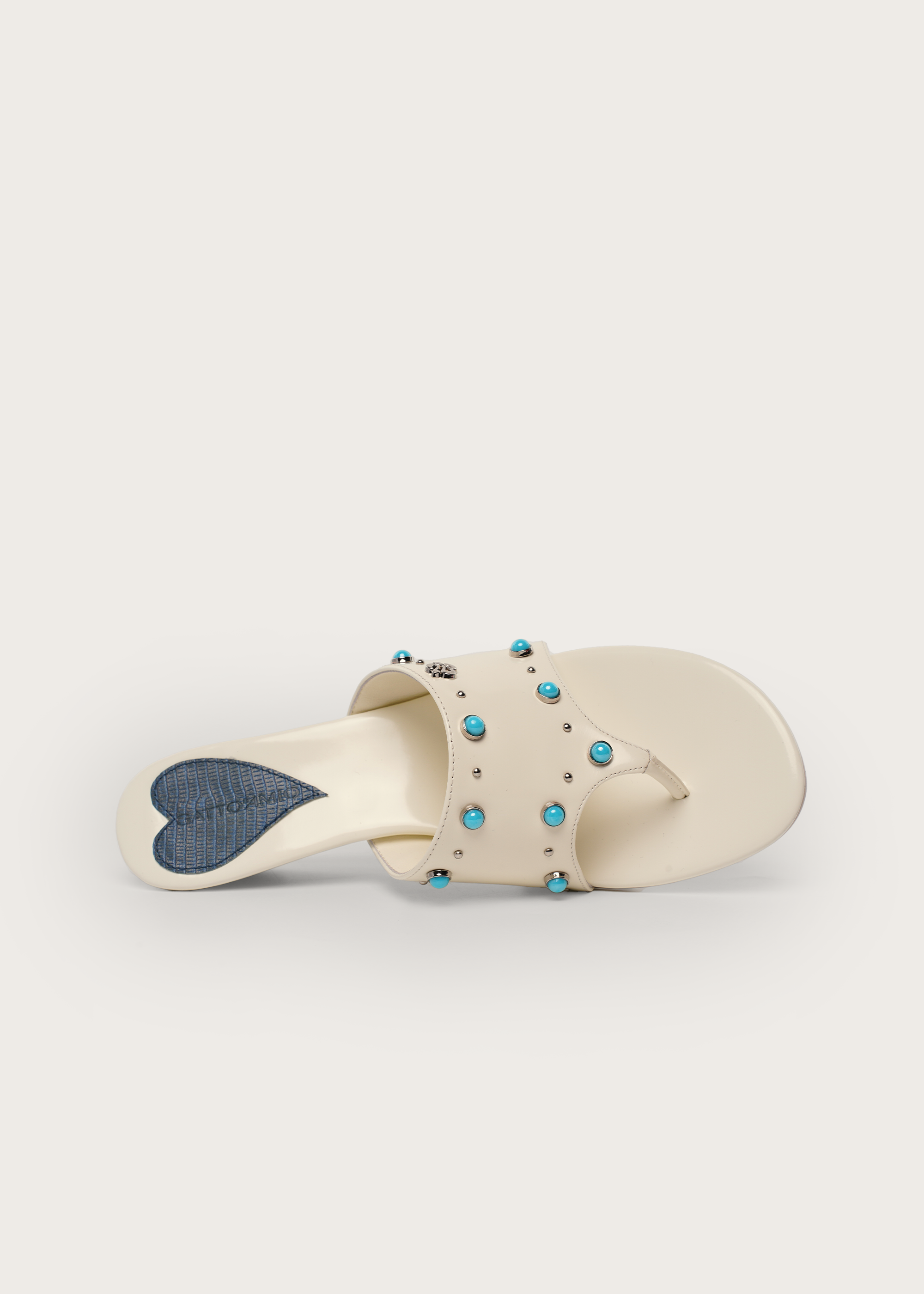 Curve Azzuro Pink Lizard-Effect Gemstone Wedge Flip-Flops