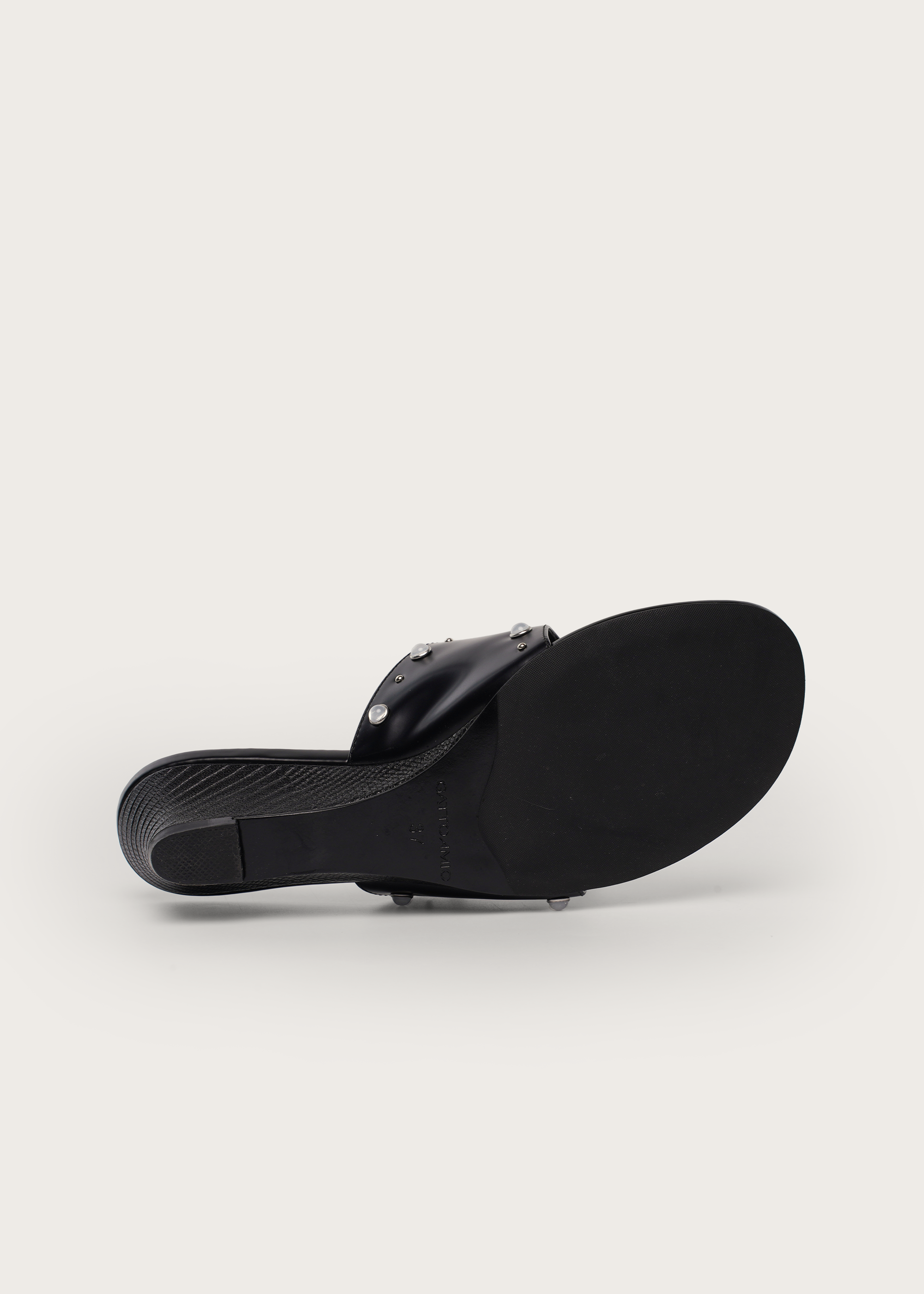 Curve AllBB Lizard-Effect Gemstone Wedge Flip-Flops