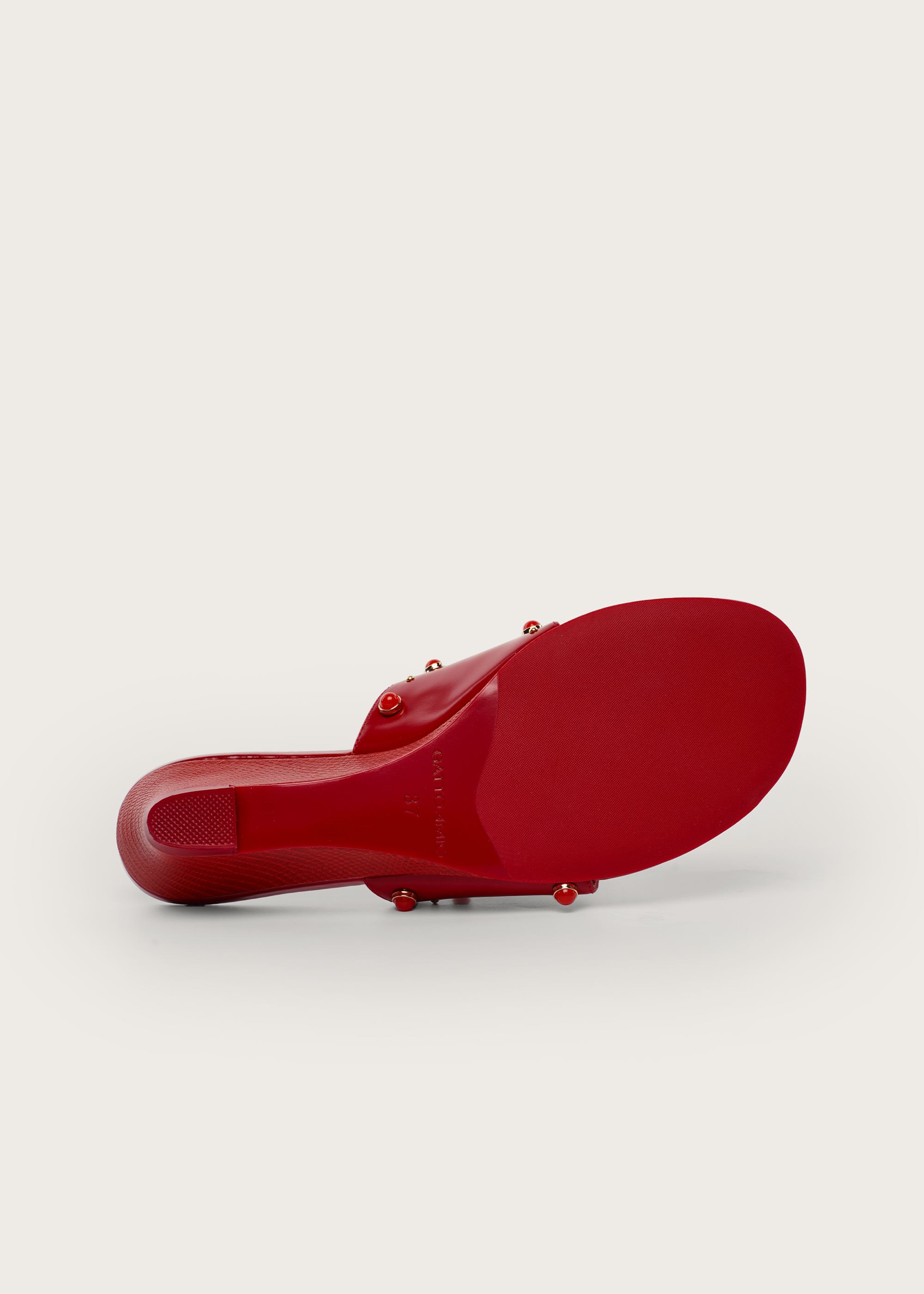 Curve BloodM Lizard-Effect Gemstone Wedge Flip-Flops