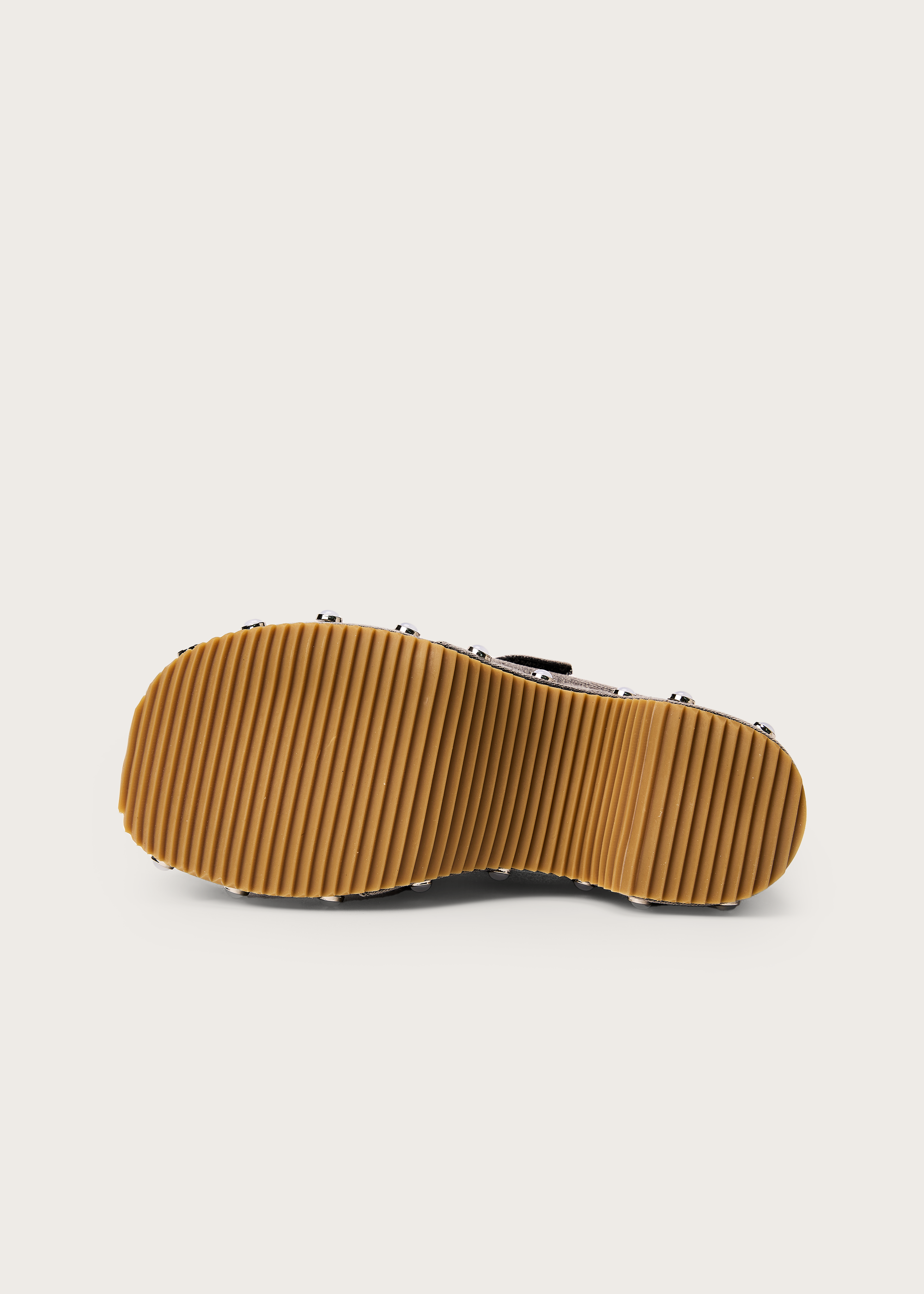 Paw Nero Denim platform slip-ons